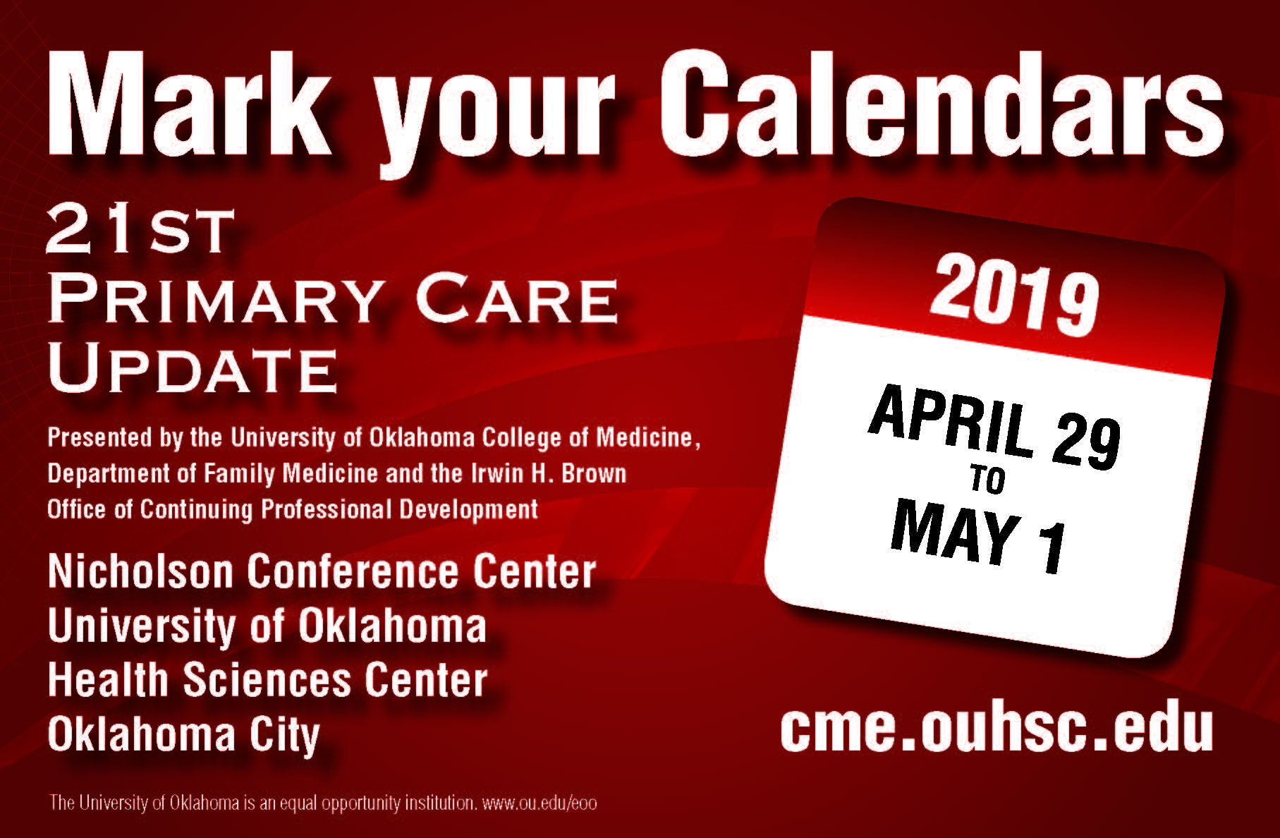 University of Oklahoma College of Medicine Continuing Medical Education